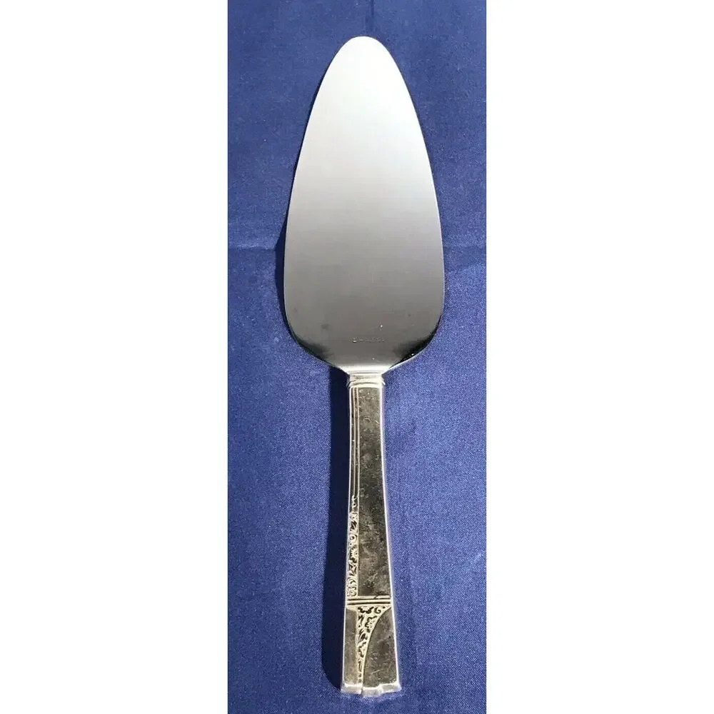 Pie Tarte Server Silver Plate Handle Stainless Blade 9 3/4
